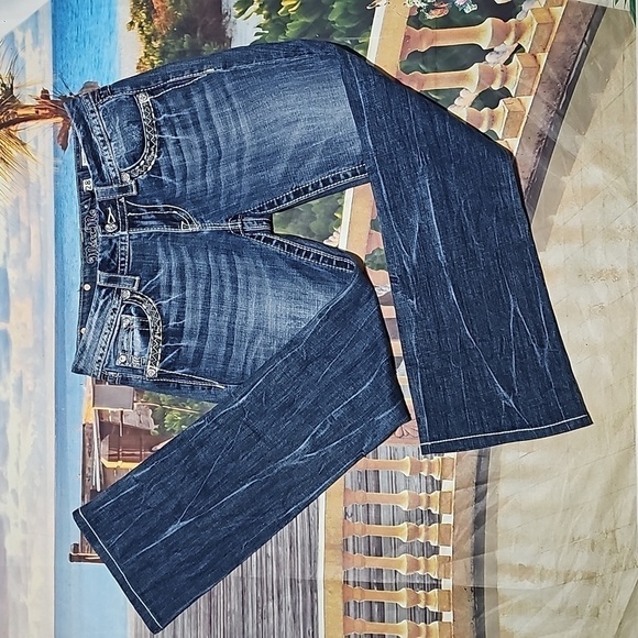 Miss Me Slim Bootcut Jeans Embellished‎ Size 28 - Picture 1 of 8